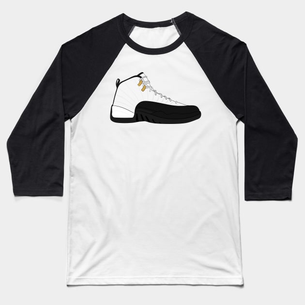 Air Jordan XII (12) - Taxi Baseball T-Shirt by WalkDesigns